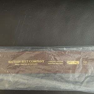 The British Belt Company Real Leather 32 BROWN